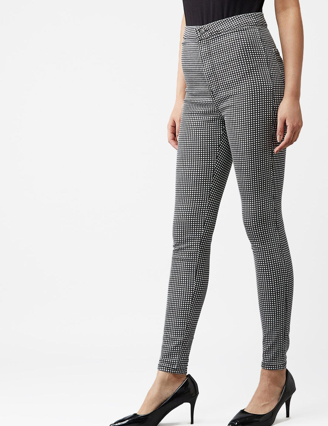 Kotty Women Grey Skinny Fit High-Rise Clean Look Jeans