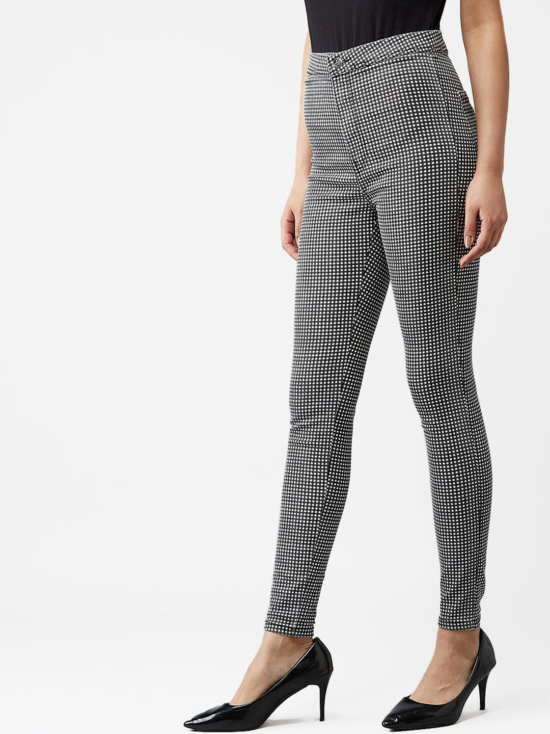 Kotty Women Grey Skinny Fit High-Rise Clean Look Jeans