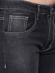 Kotty Women Black Slim Fit High-Rise Light Fade Jeans