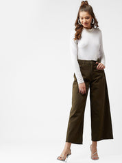 Kotty Women Olive Green Skinny Fit Jeans