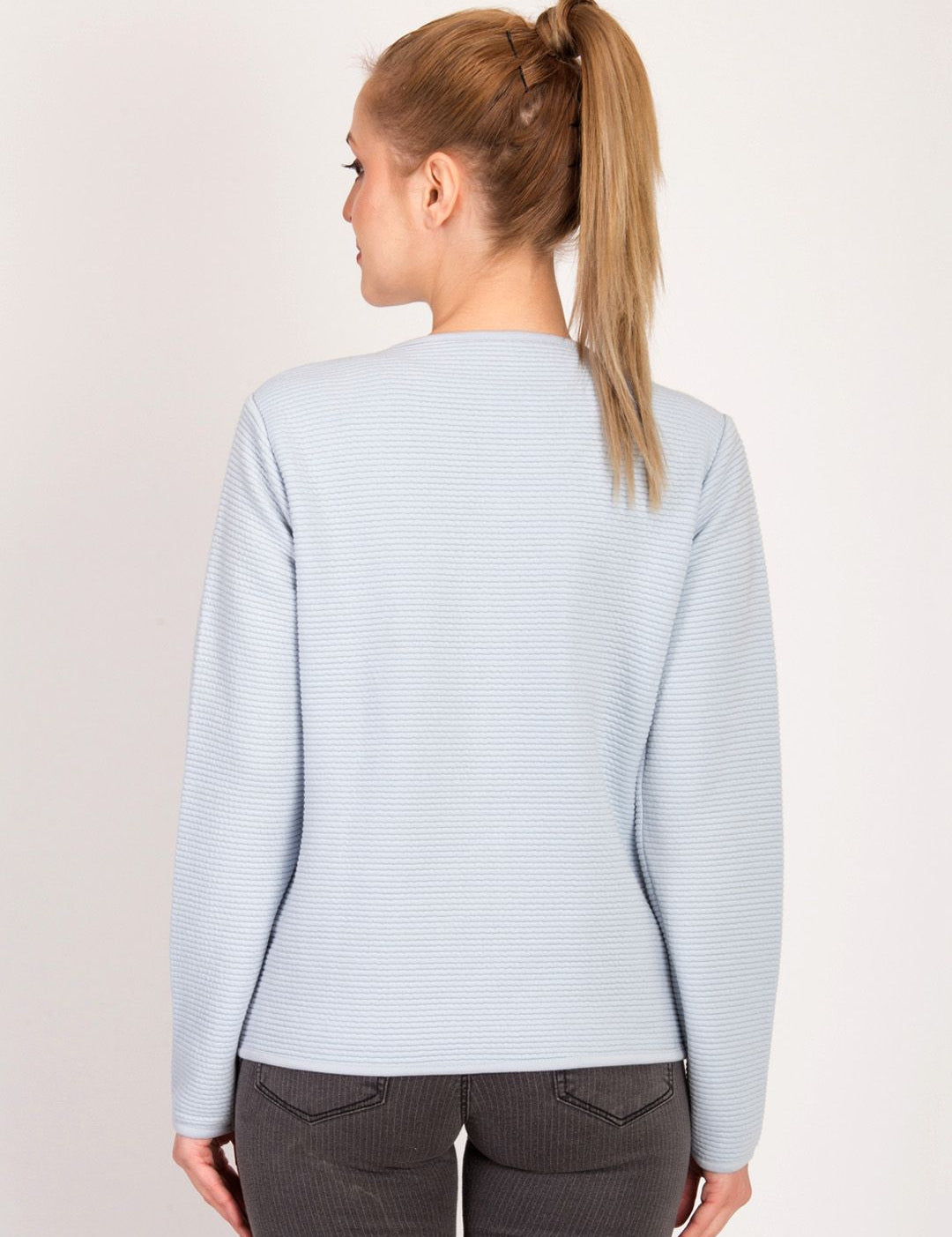 Kotty Women Blue Solid Tailored Jacket