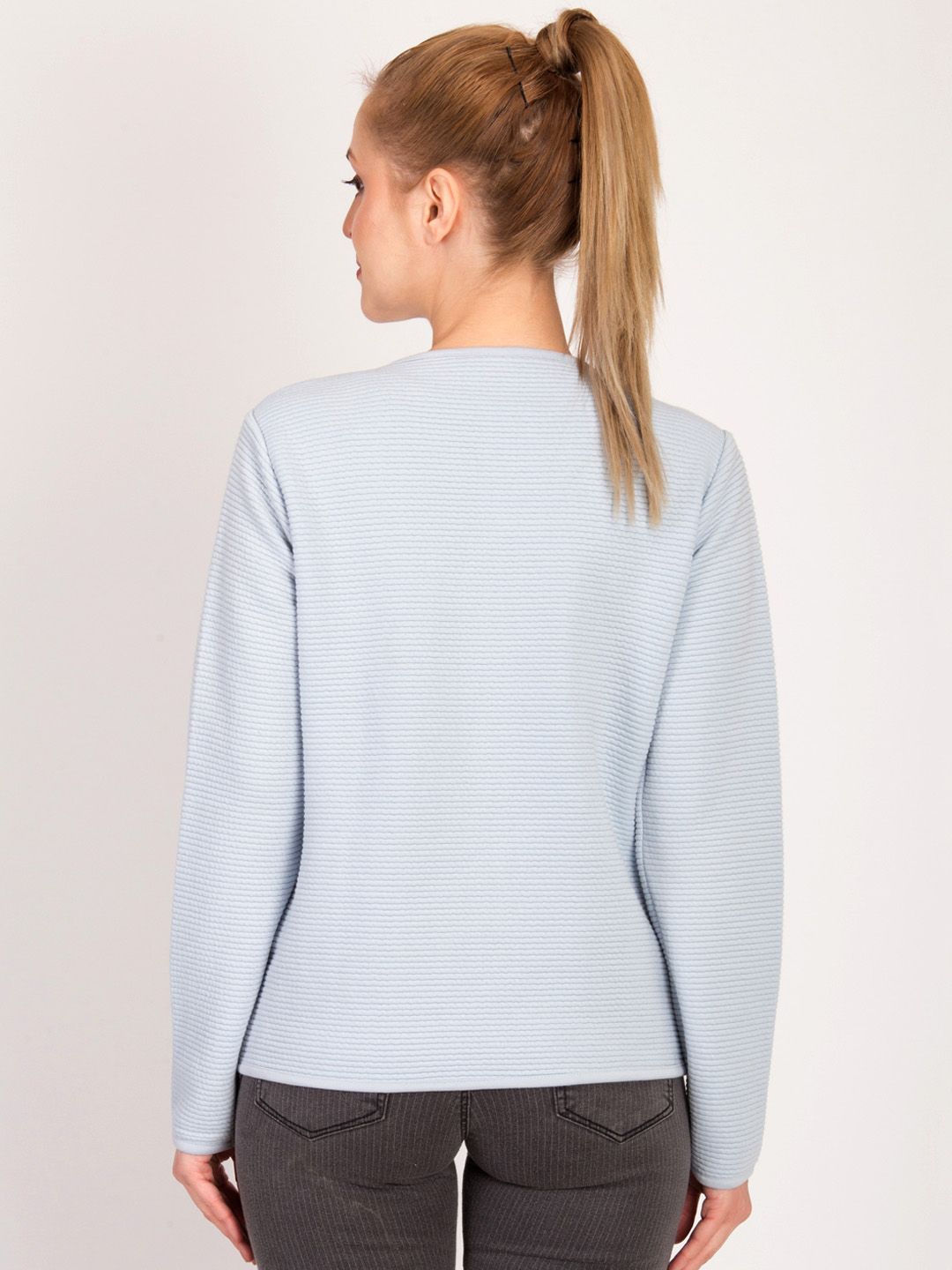 Kotty Women Blue Solid Tailored Jacket