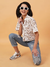 Kotty Women Opaque Printed Casual Shirt