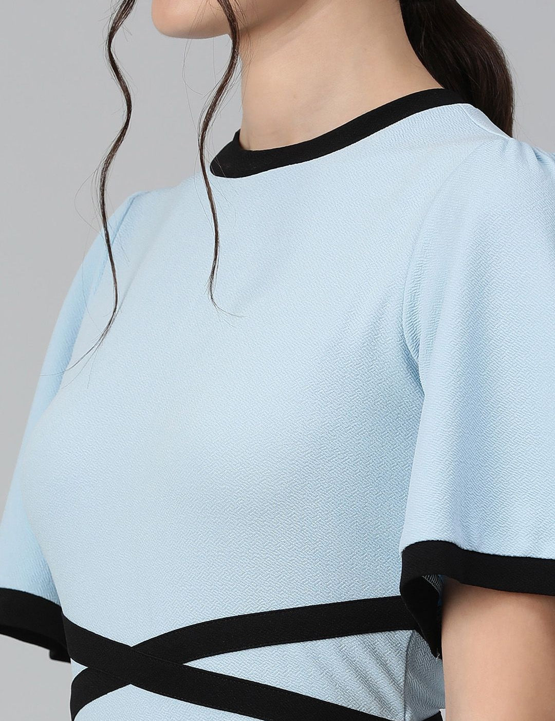 Kotty Flared Sleeves Sheath Dress