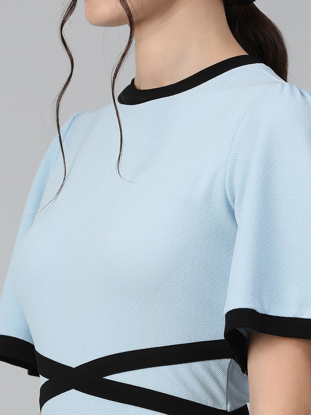 Kotty Flared Sleeves Sheath Dress