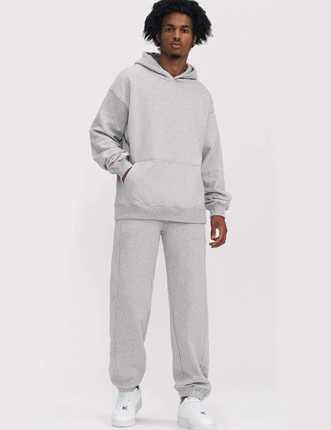 Kotty Men Grey Mid-Rise Joggers