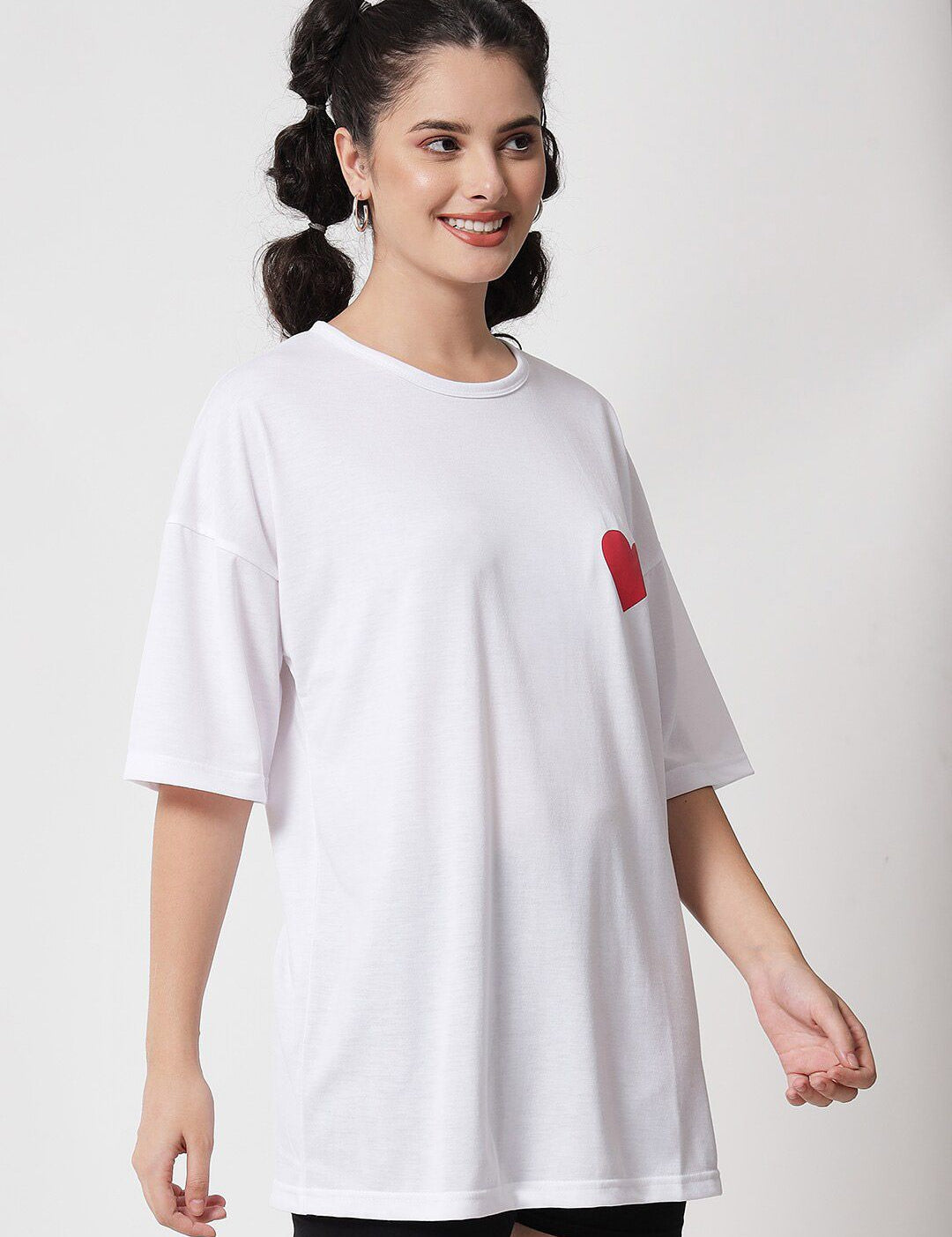 Kotty Women White Oversized T-shirt