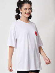 Kotty Women White Oversized T-shirt