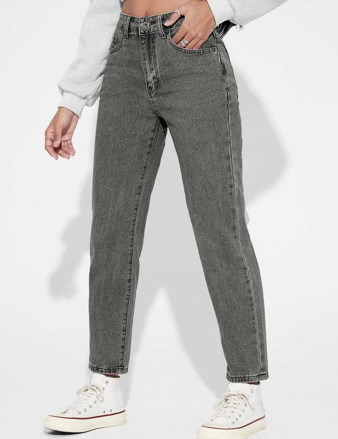 Kotty Women Grey Jean High-Rise Stretchable Jeans