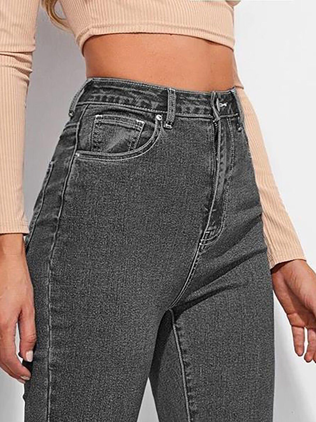 Kotty Women High Rise Jean Bootcut Clean Look Stretchable Jeans