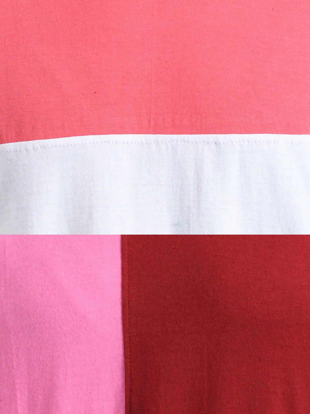 Kotty Women Multicoloured Pack of 2 Colourblocked Round Neck T-shirt