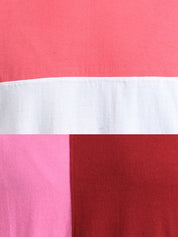 Kotty Women Multicoloured Pack of 2 Colourblocked Round Neck T-shirt