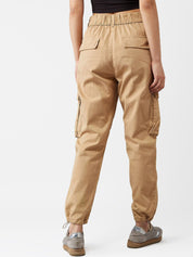 Kotty Women Beige Skinny Fit High-Rise Clean Look Jeans