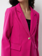 Kotty Shirt Collar Blazer With Shorts