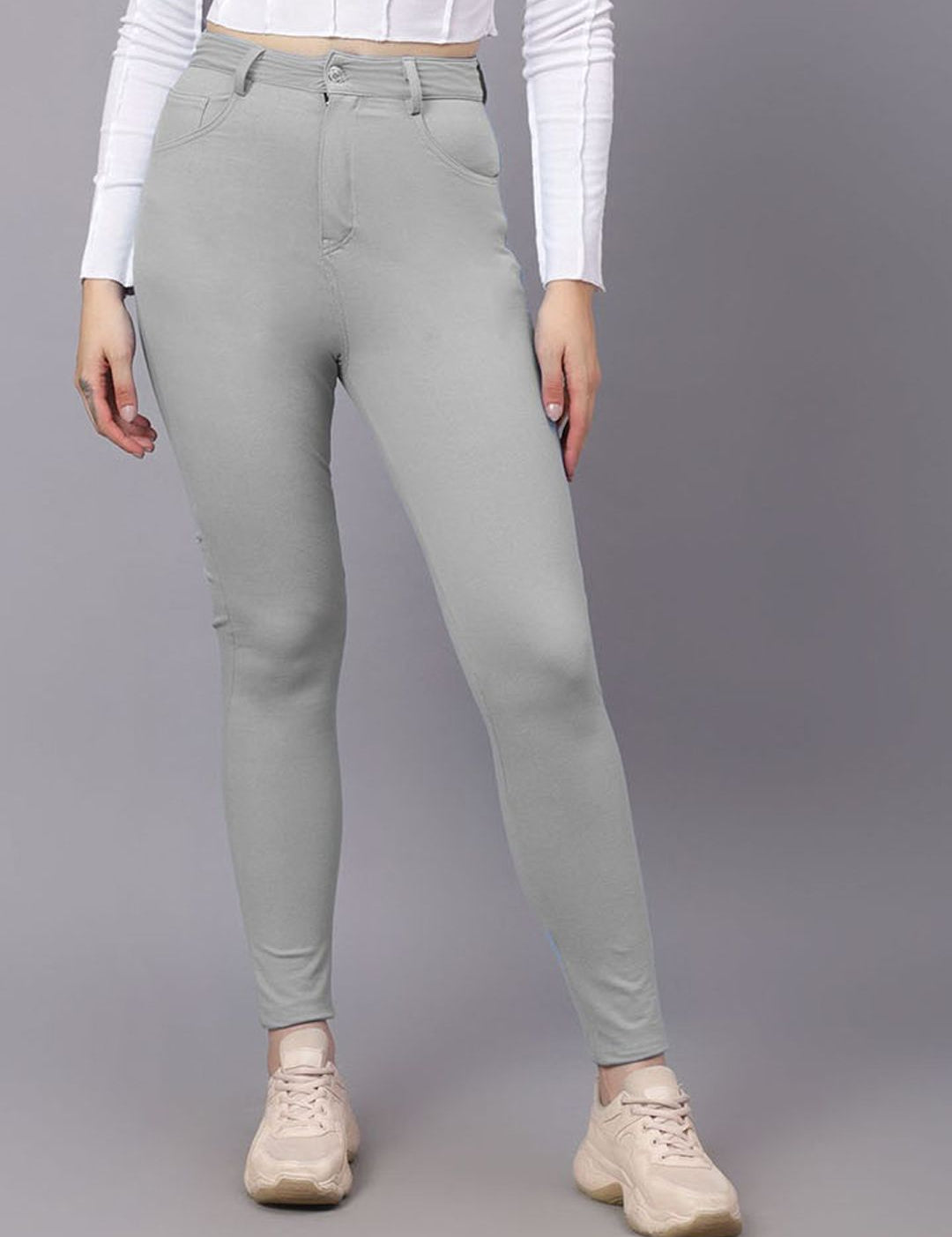 KOTTY Basics Women Skinny Fit High-Rise Stretchable Jeans