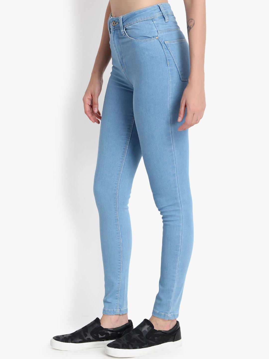 Kotty Women Blue Skinny Fit High-Rise Clean Look Jeans