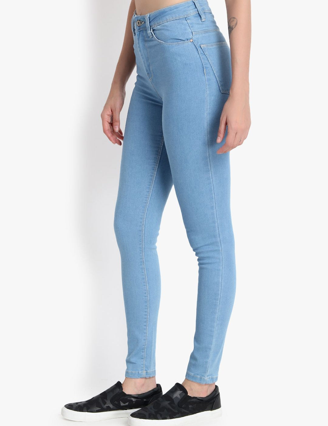 Kotty Women Blue Skinny Fit High-Rise Clean Look Jeans