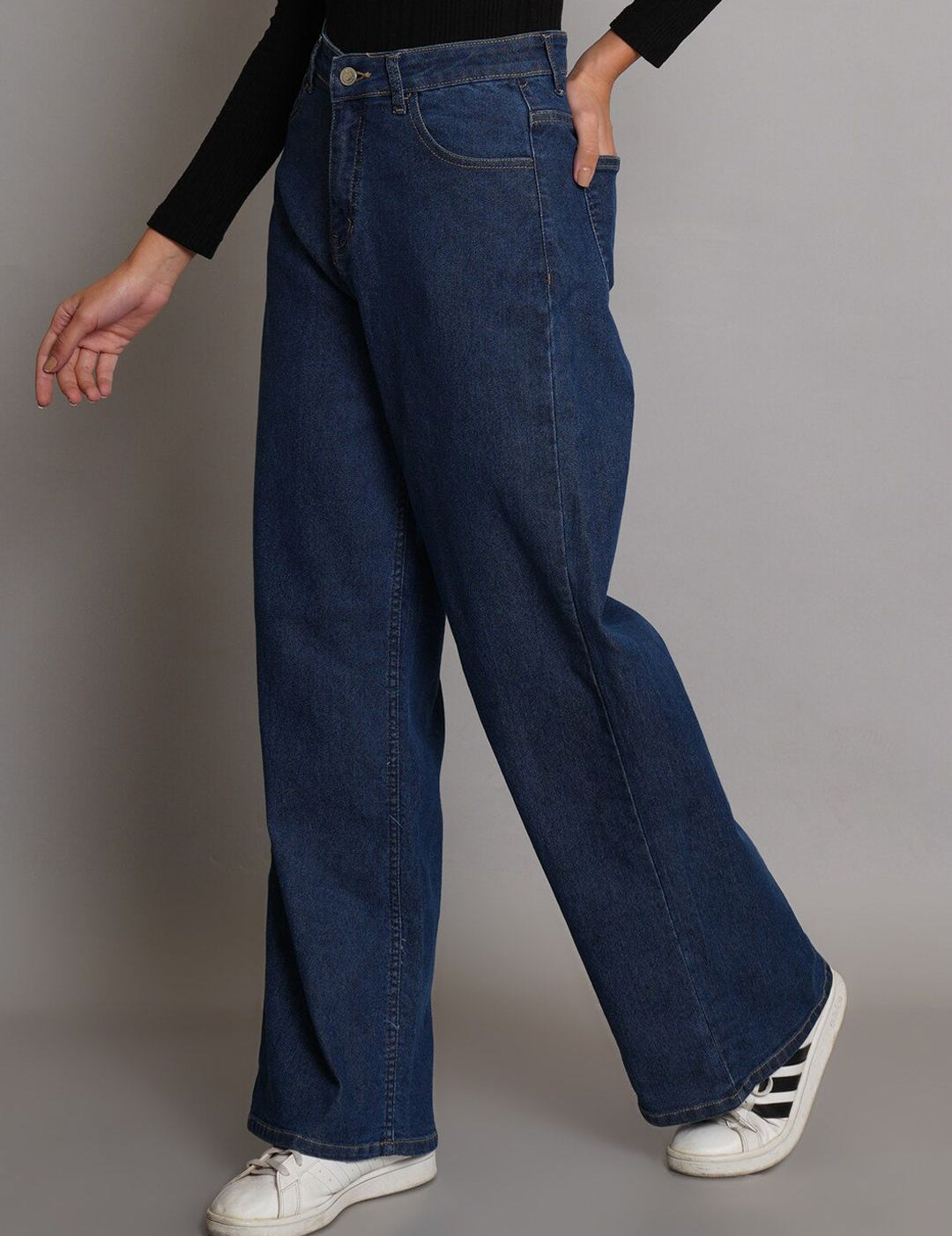 Kotty Women Jean Bootcut Straight Fit High-Rise Stretchable Jeans