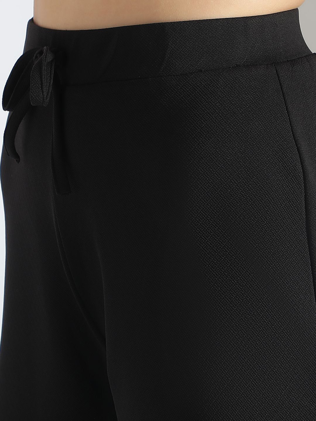 Kotty Black Round Neck Top With Trousers