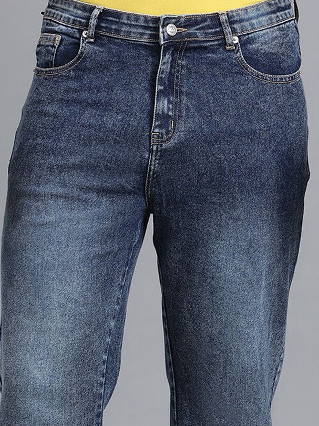 Kotty Men Jean Low-Rise Clean Look Heavy Fade Stretchable Jeans