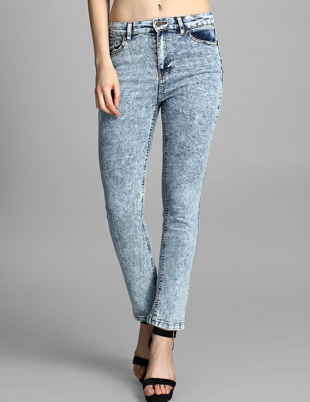 Kotty Women Blue Skinny Fit High-Rise Clean Look Jeans