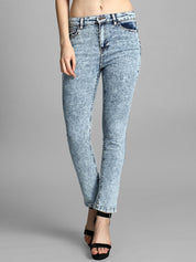 Kotty Women Blue Skinny Fit High-Rise Clean Look Jeans