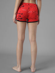 Kotty Women Red Printed Night suit