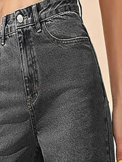 Kotty Women Wide Leg High-Rise Clean Look Stretchable Jeans