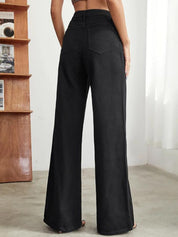 Women’s Black High-Waisted Wide-Leg Jeans Online