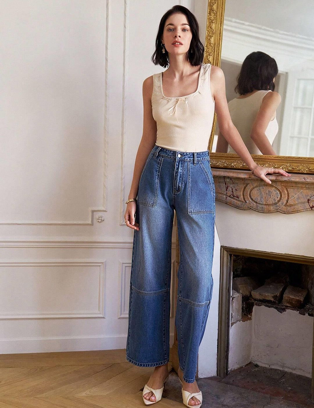 Kotty Women Straight Fit High-Rise Stretchable Jeans