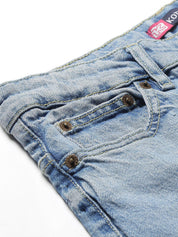 Kotty Women Blue Light Fade Clean Look Flared Jeans