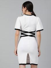 Kotty Flared Sleeves Sheath Dress