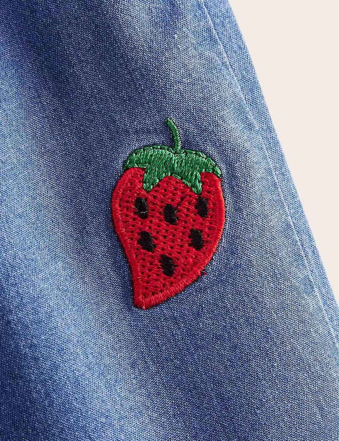 Kotty Girls Blue Mid Waist Jogger Jeans