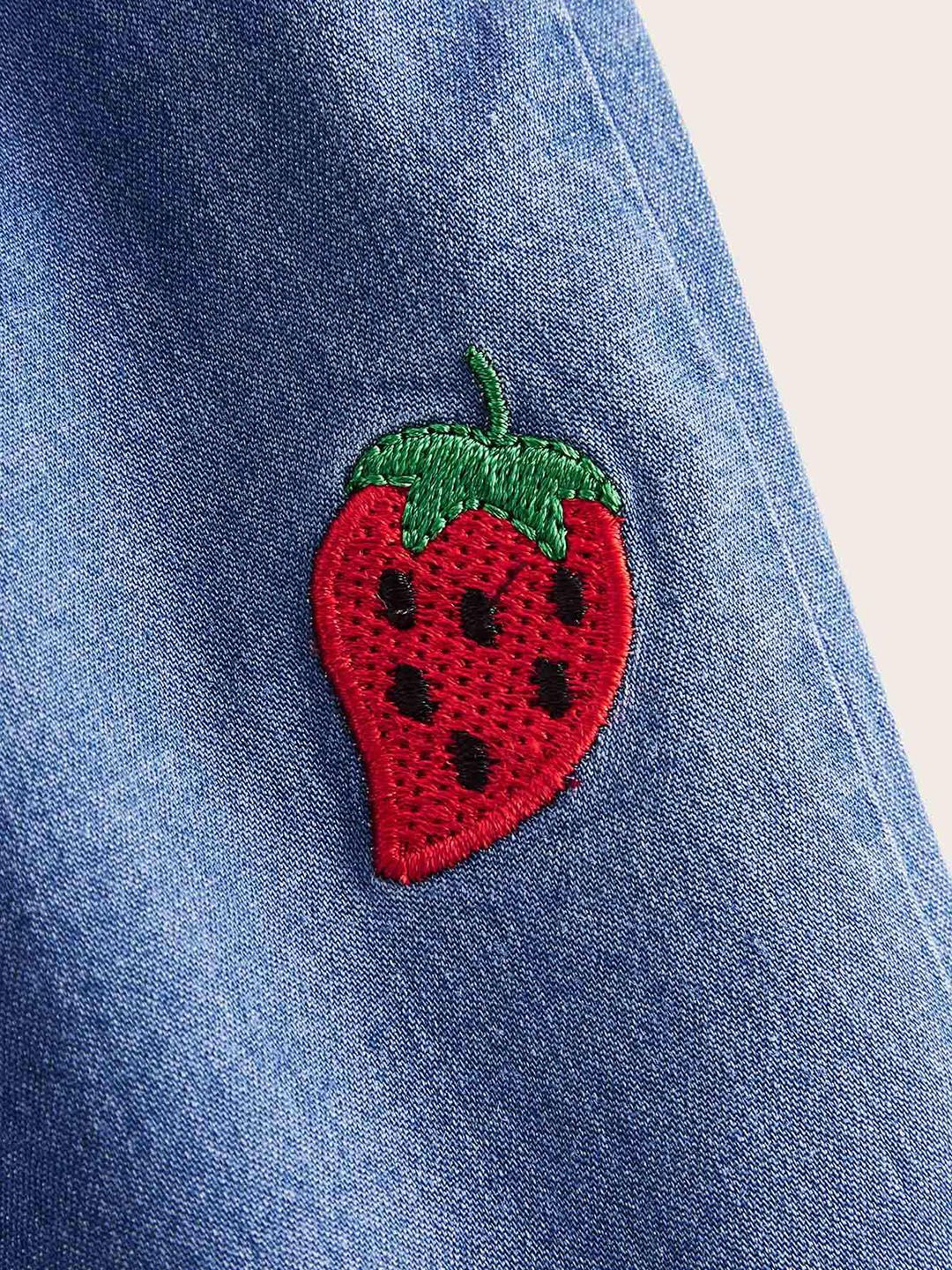 Kotty Girls Blue Mid Waist Jogger Jeans