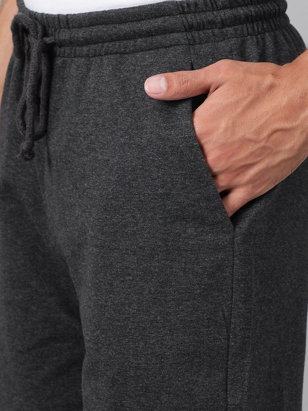 Kotty Dark Grey Men Low-Rise Shorts