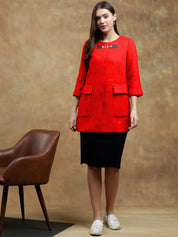 Kotty Women Long Sleeves Regular Fit Overcoat