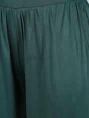 Kotty Women Relaxed Mid-Rise Wide Leg Trousers