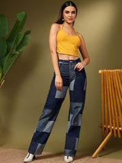 Kotty Women Straight Fit High-Rise Stretchable Jeans