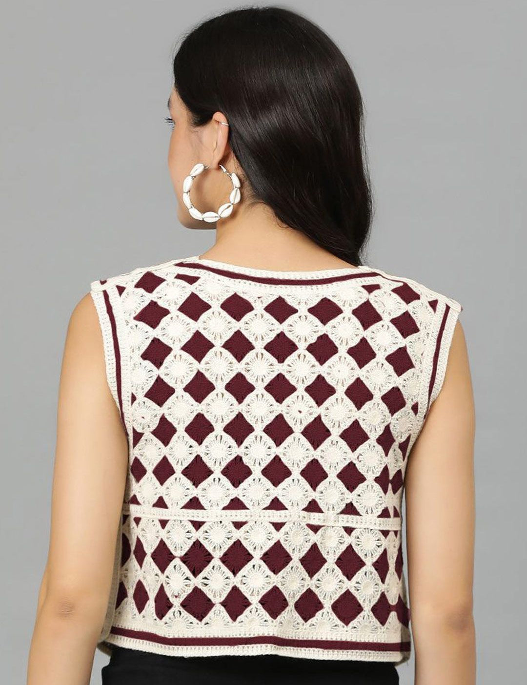 Kotty Women Self Design V-Neck Cotton Top