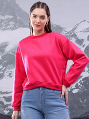 Kotty Women Round Neck Long Sleeves Sweatshirt