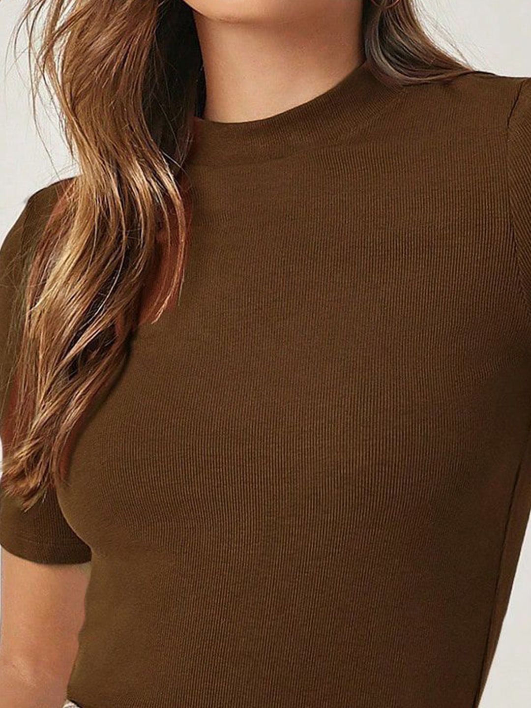 Kotty Women Solid High Neck Top