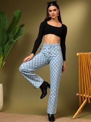 Kotty Women Straight Fit High-Rise Stretchable Jeans