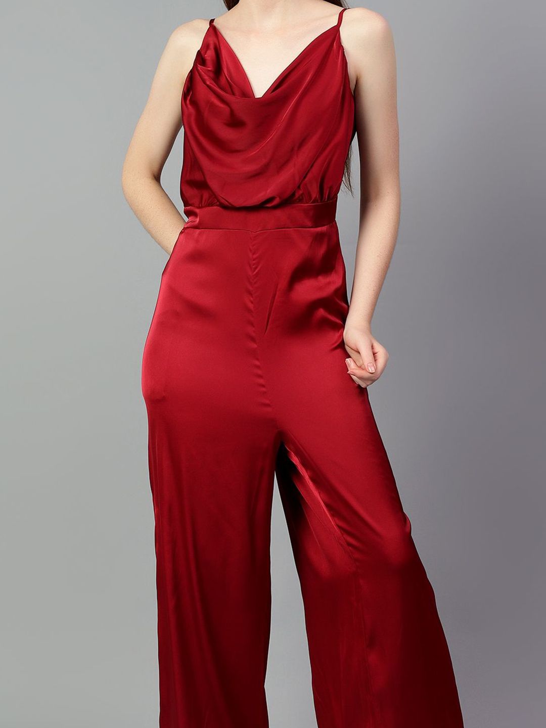 Kotty Women Cowl Neck Basic Jumpsuit