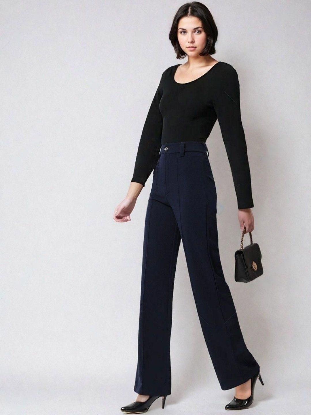 Kotty Scoop Neck Long Sleeves Thermal T-shirt With Trousers