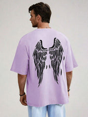 Kotty Men Graphic Printed Round Neck Cotton Oversized T-shirt