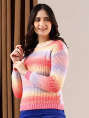 Kotty Women Colourblocked Printed Pullover