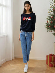 Kotty Women Graphic Printed Full Sleeves Sweatshirt