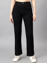 Kotty Women Straight Fit High-Rise Stretchable Jeans