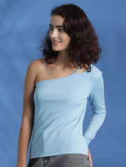 Kotty Women Solid One Shoulder Top