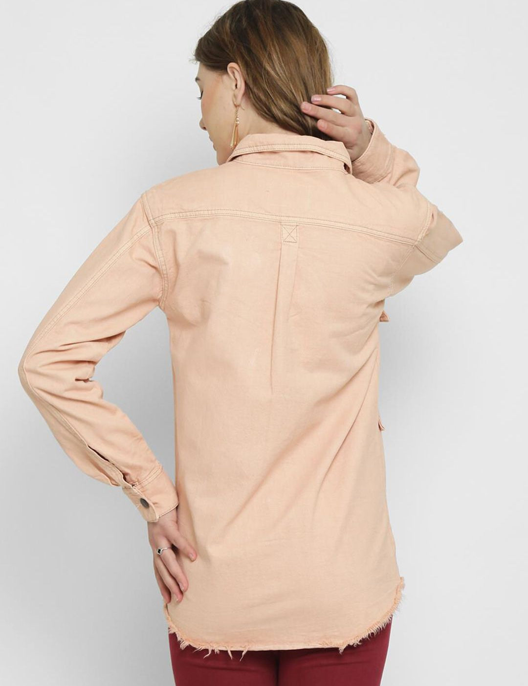 Kotty Women Pink Solid Tailored Jacket